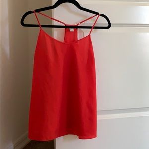 J Crew Red Spaghetti Strap Tank